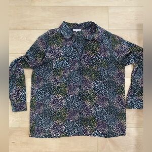 WOMENS Floral Print Button Down